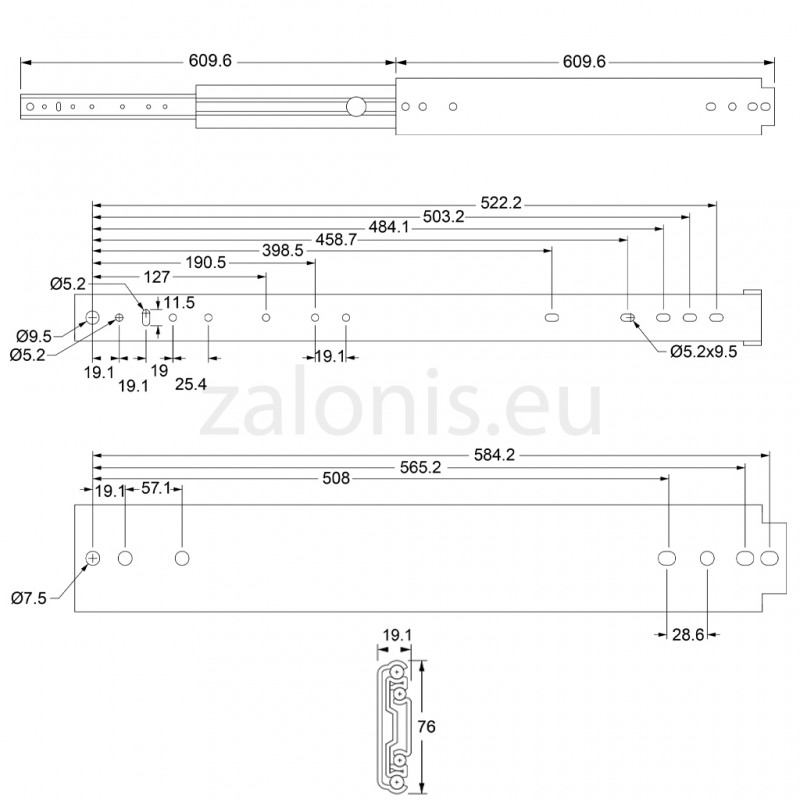 ΟΔΗΓΟΣ ΣΥΡΤΑΡΙΟΥ ΜΕ ΜΠΙΛΙΕΣ 60 / 230Kg ΟΔΗΓΟΙ ΜΠΙΛΙΑΣ ΤΗΛΕΣΚΟΠΙΚΟΙ / 230 Kg